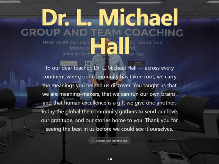 Reflections tribute slideshow — group coaching